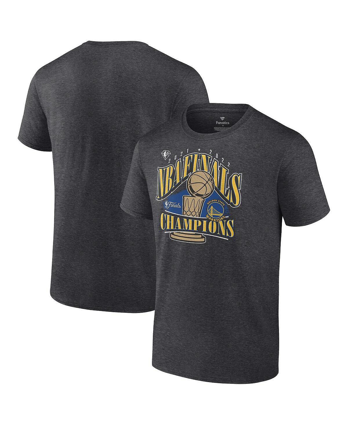 цена Мужская фирменная футболка с надписью heathered charcoal golden state warriors 2022 nba finals champions delivery Fanatics, мульти