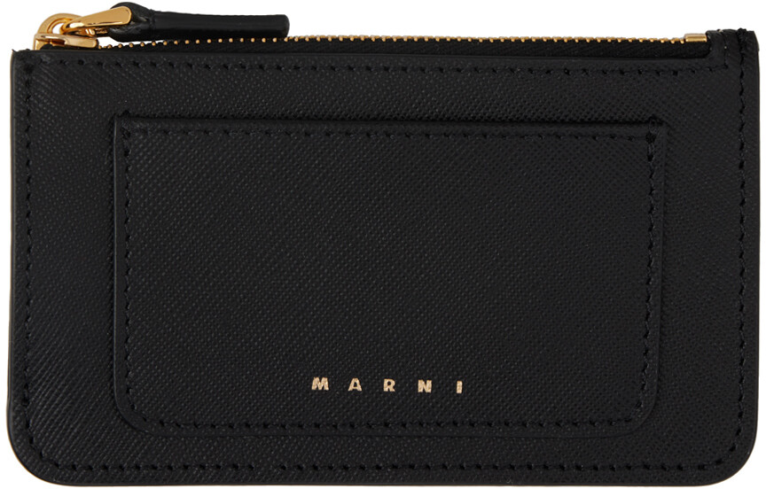 

Черный визитница из сафьяновой кожи Marni