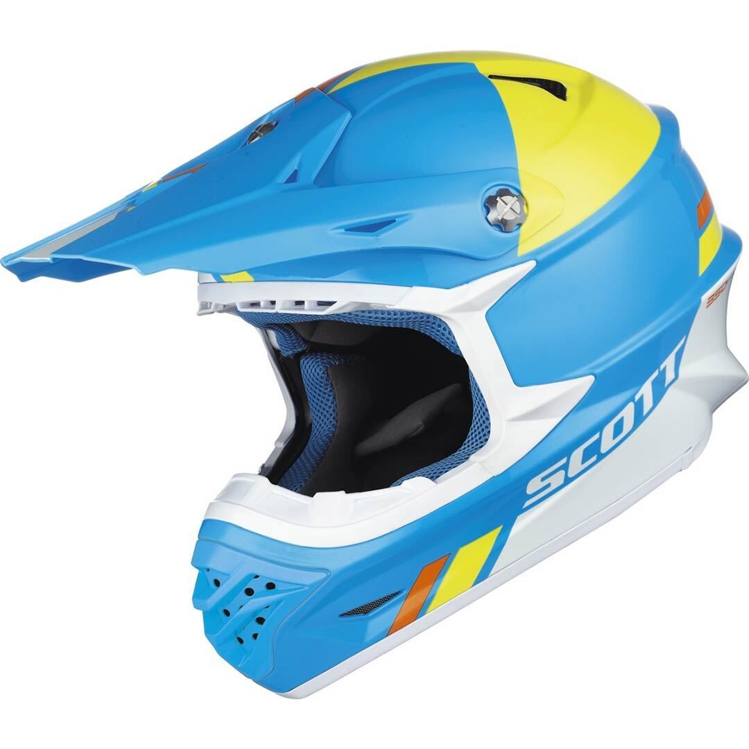 

Шлем Scott 350 Pro Trophy с логотипом, синий/желтый