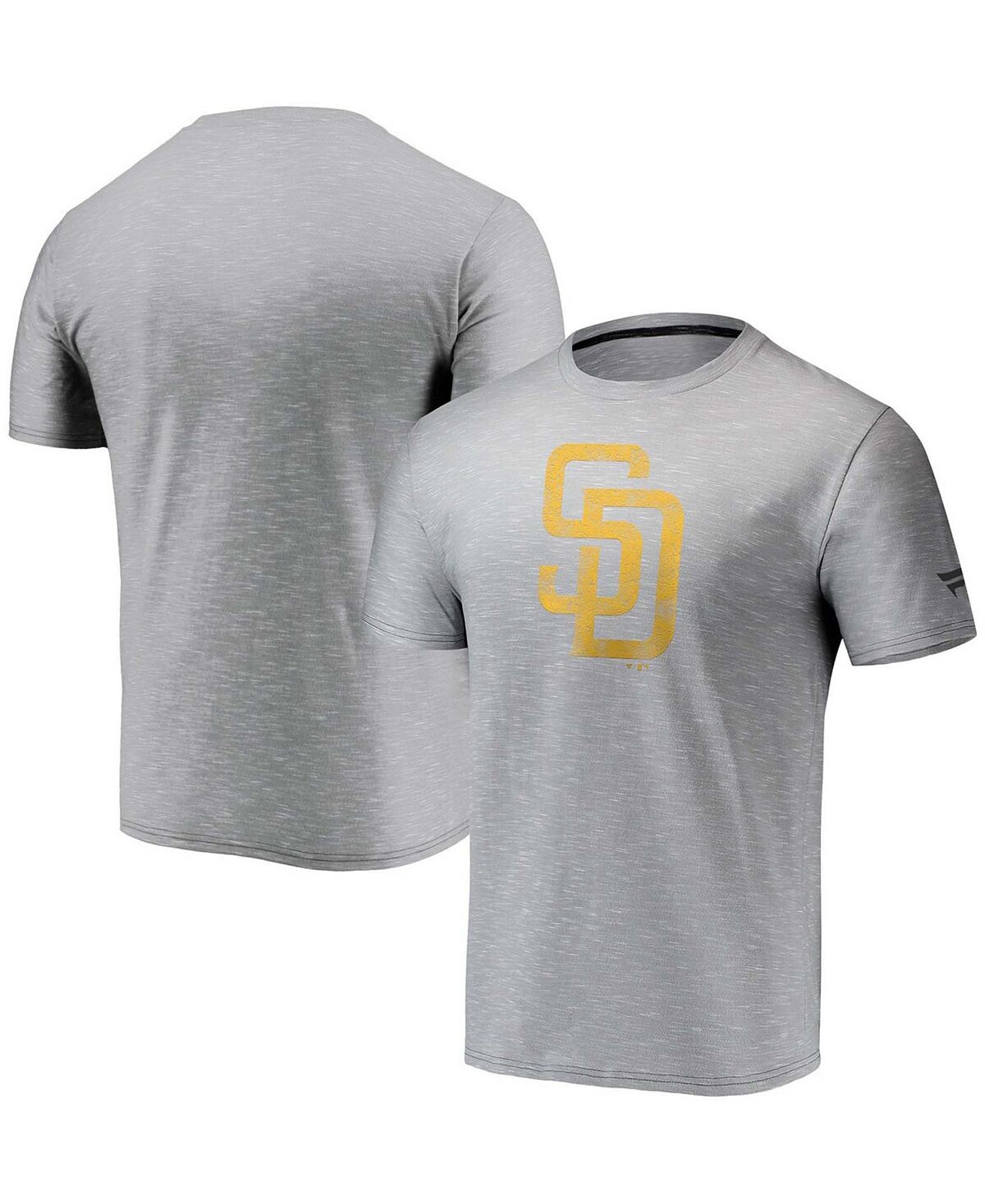 

Мужская серая футболка с логотипом san diego padres team space-dye Fanatics, серый