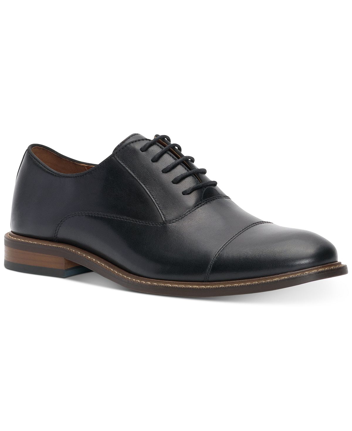 Мужские модельные туфли loxley cap toe oxford Vince Camuto, черный - фото