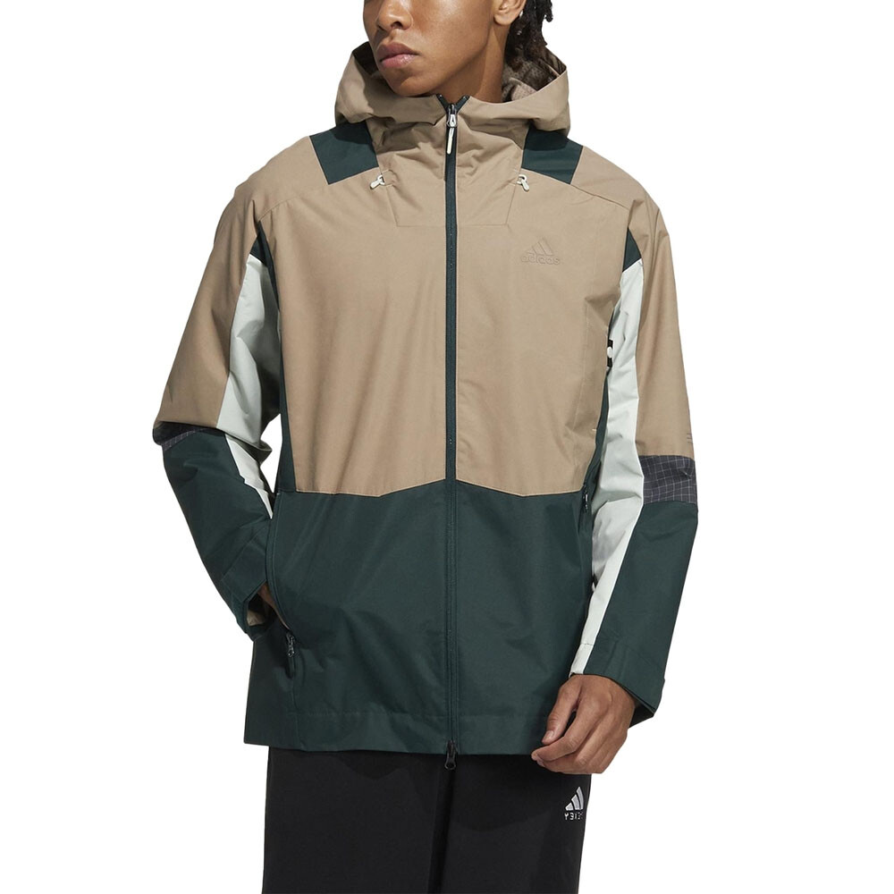 

Куртка Adidas Th Comu Wv, бежевый/зеленый