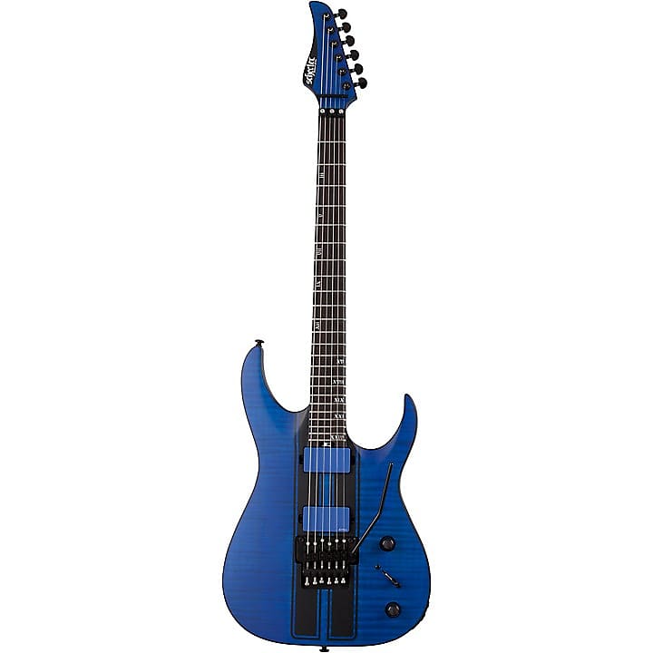 6-струнная электрогитара Schecter Guitar Research Banshee GT FR Satin Transparent Blue 1520 Banshee Gt-Fr электрогитара schecter banshee gt fr s tp