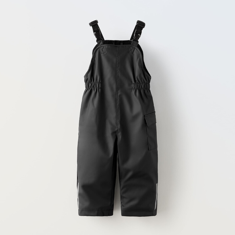 цена Комбинезон для девочки Zara Rubberised, черный