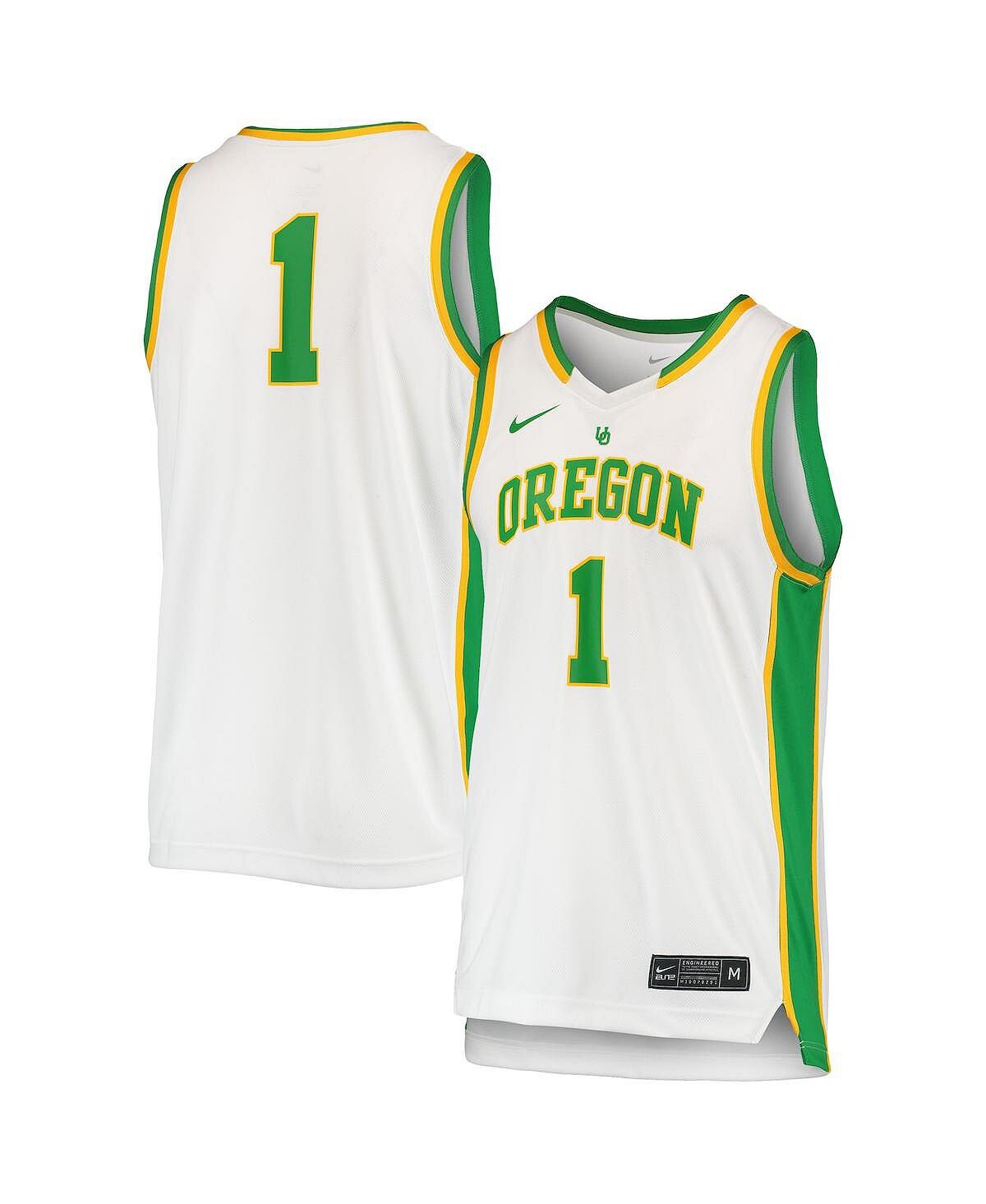 

Топ Nike #1 White Oregon Ducks, белый