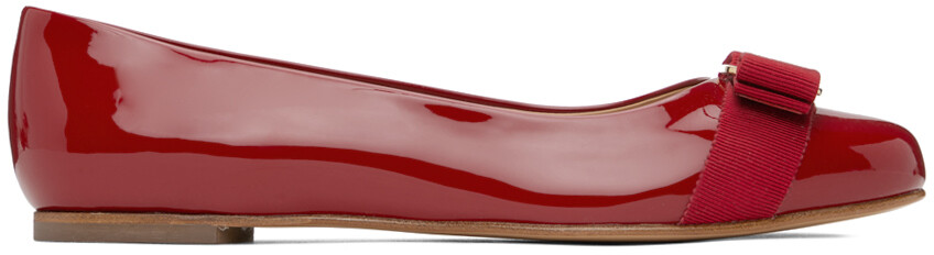

Красные балетки Varina Ferragamo