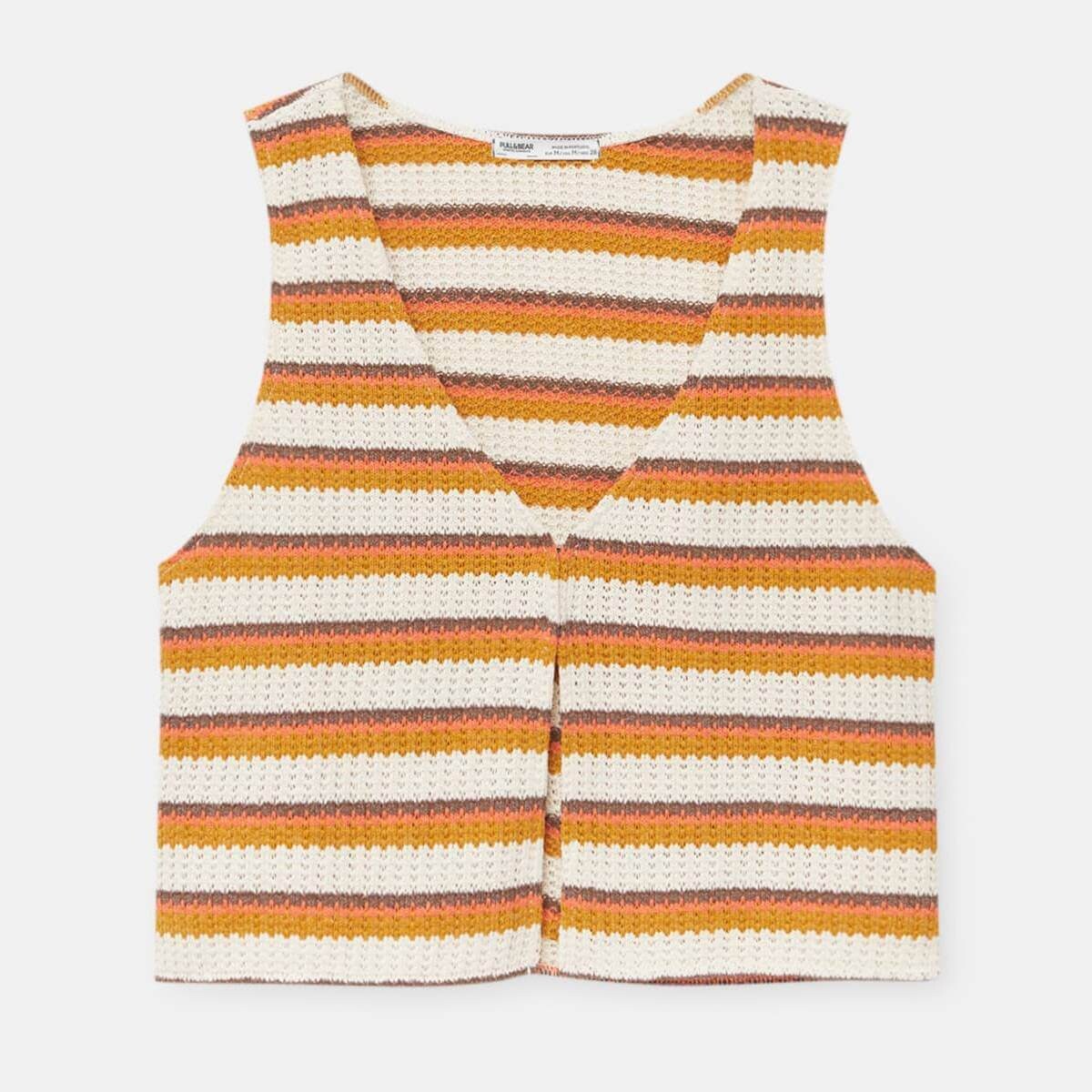 

Жилет Pull&Bear Striped Knit, мультиколор