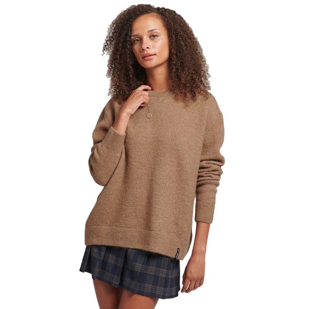 

Свитер Superdry Vintage Classic Essential Crew, коричневый