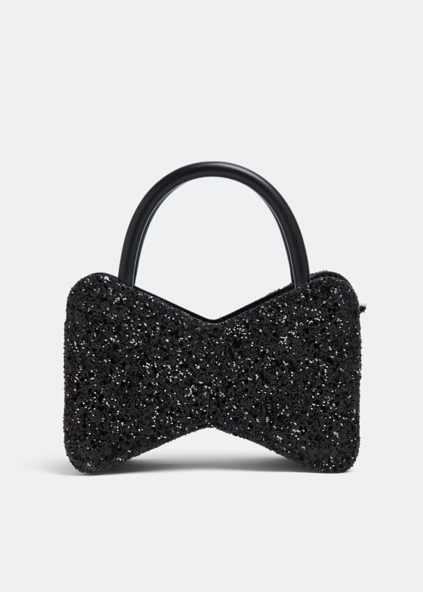 

Сумка MACH AND MACH Mini bow glitter bag, черный