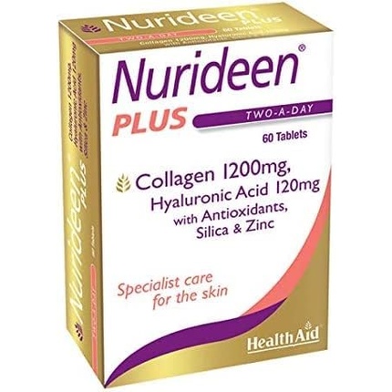 HealthAid Nurideen Plus для здоровья кожи, волос и ногтей, 60 таблеток megafood добавка для здоровья кожи ногтей и волос 2 60 таблеток