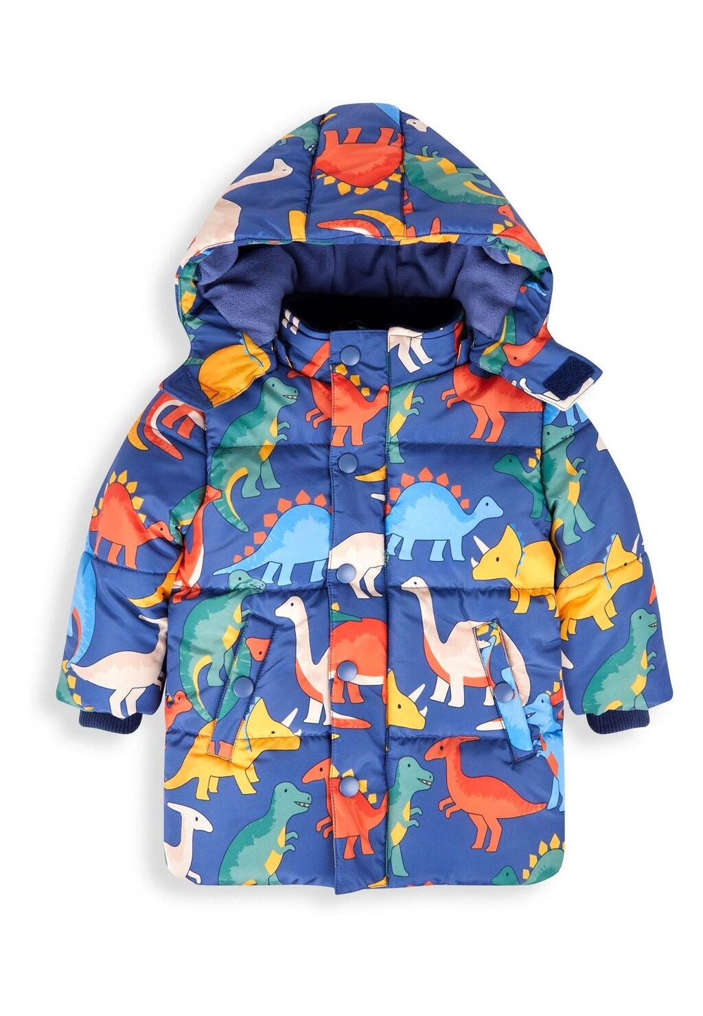 

Зимнее пальто DINOSAUR PRINT PUFFER JoJo Maman Bébé, цвет navy