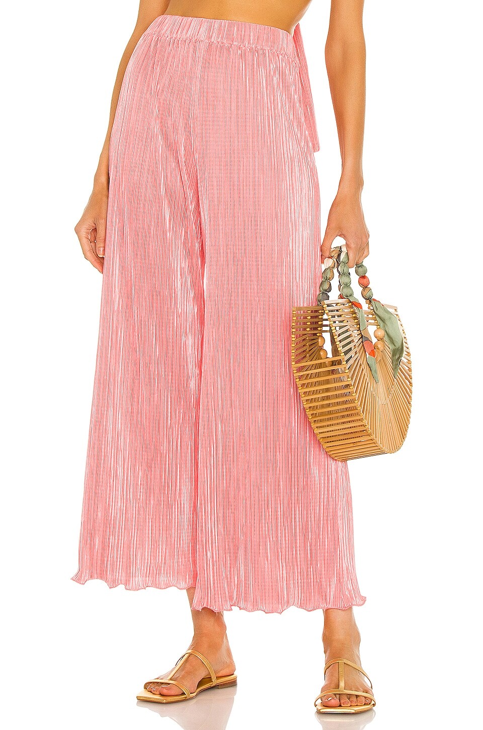 

Брюки DANNIJO Pleated Culotte, цвет Pleated Pink