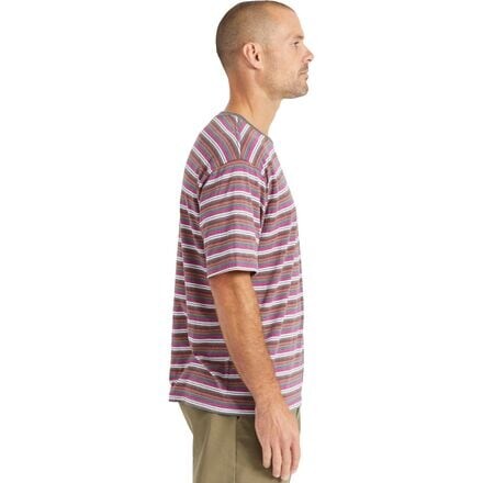 

Вязаная футболка Hilt Boxy Alpha Line с короткими рукавами мужская Brixton, цвет Viva Multi Stripe