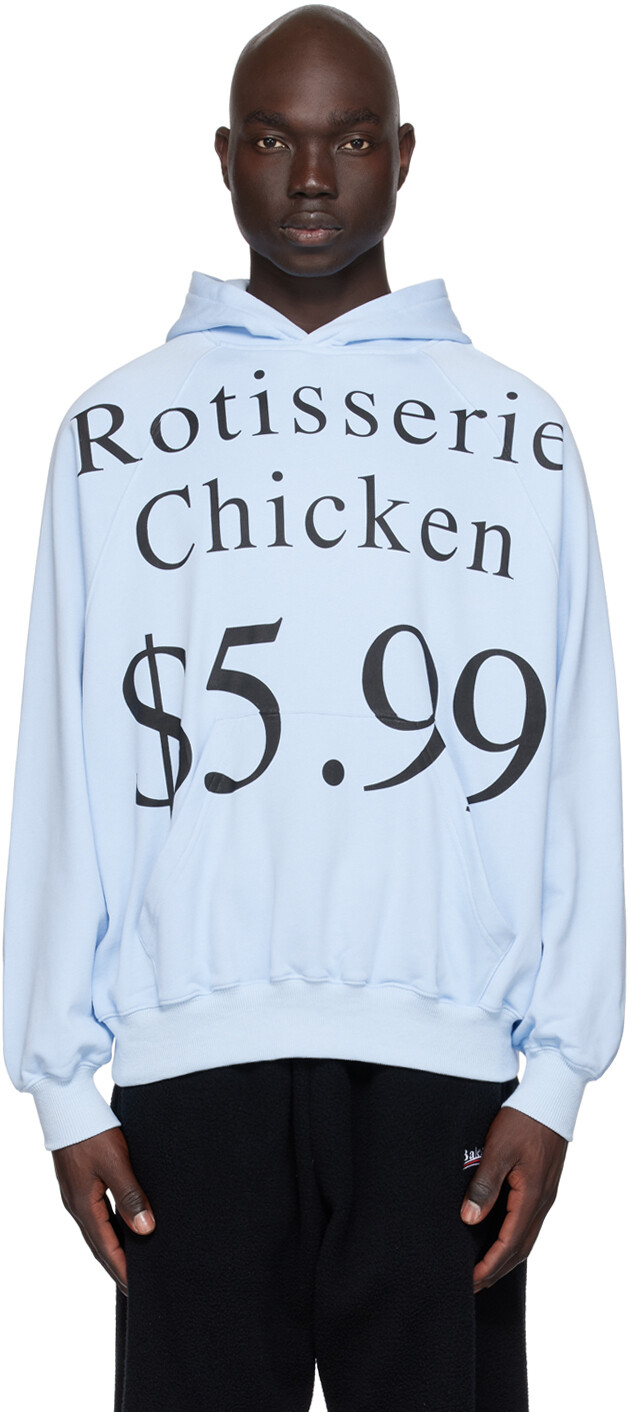 

Синий худи Praying Rotisserie с курицей