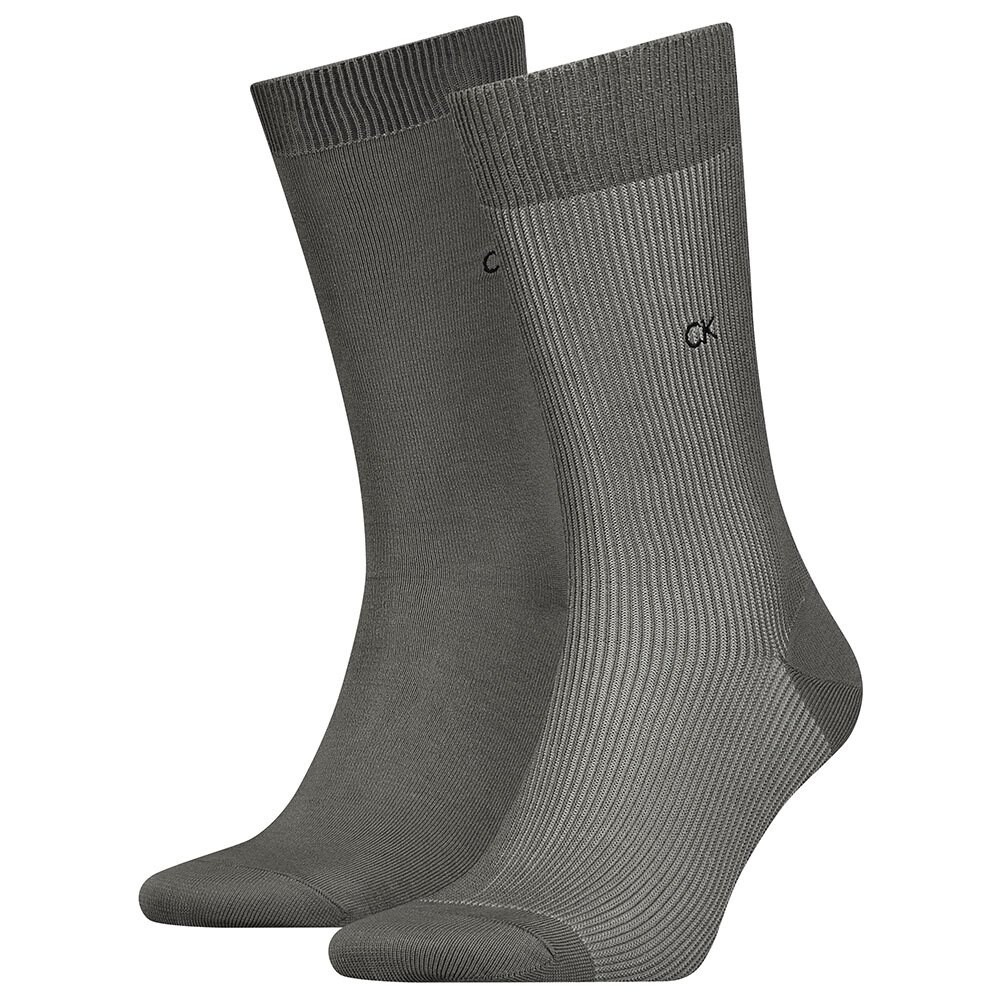 

Носки Calvin Klein Shadow Rib 2 шт, серый