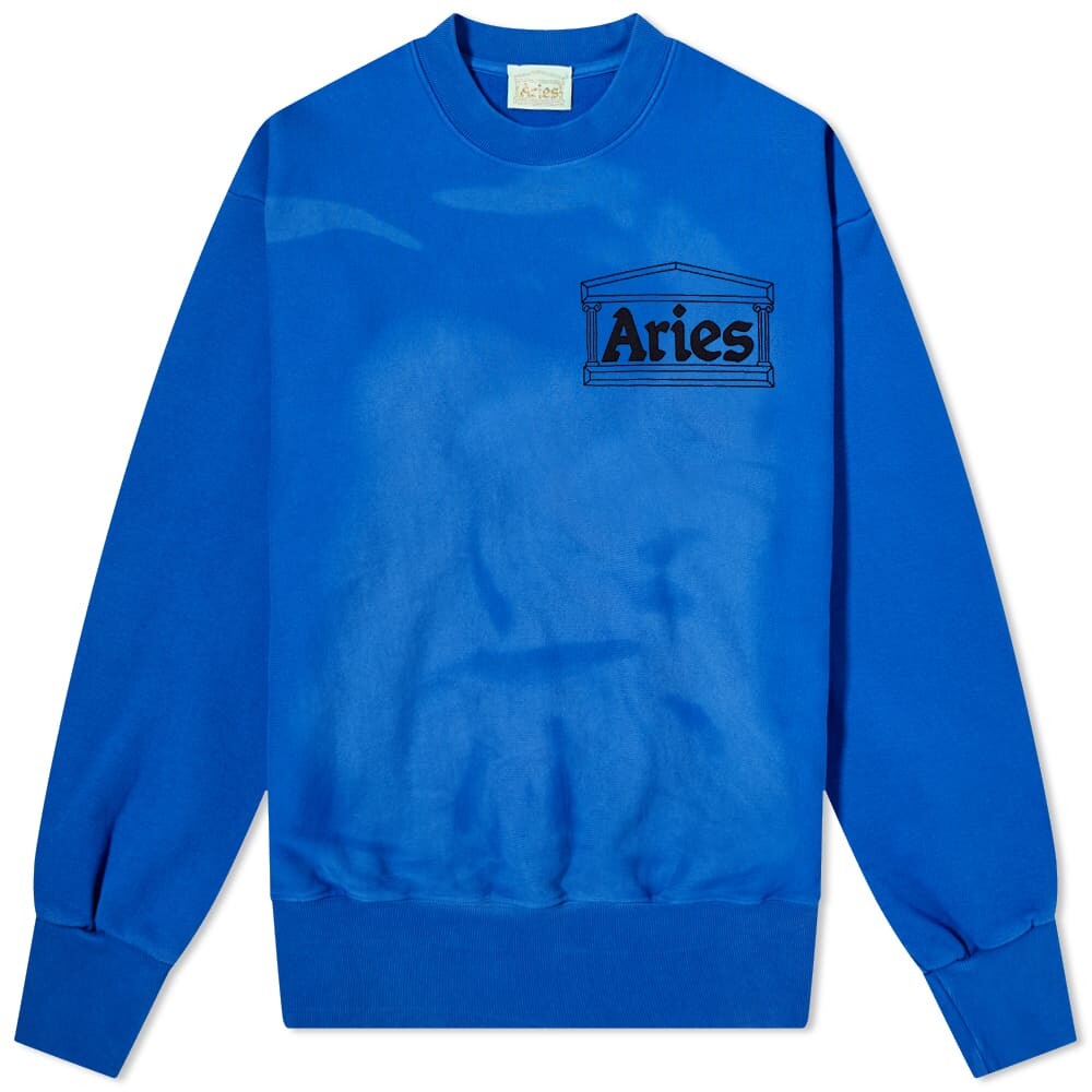 

Толстовка Aries Sunbleached Cross Grain Temple Sweat, Синий