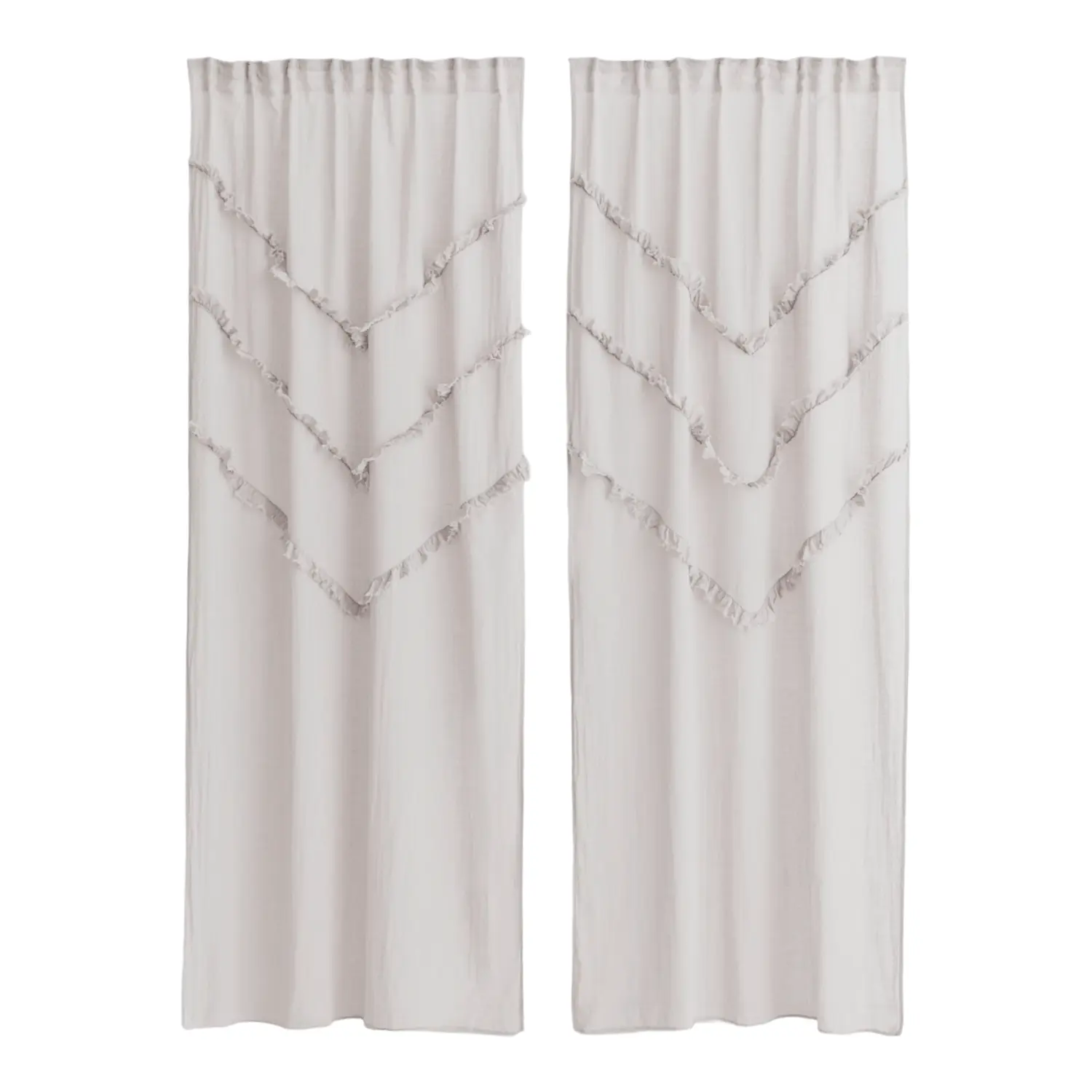 

Шторы H&M Home 2-pack Multiway Linen-blend, 2 предмета, серо-коричневый