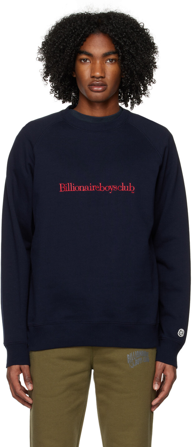 

Темно-синяя толстовка с засечками Billionaire Boys Club, Синий
