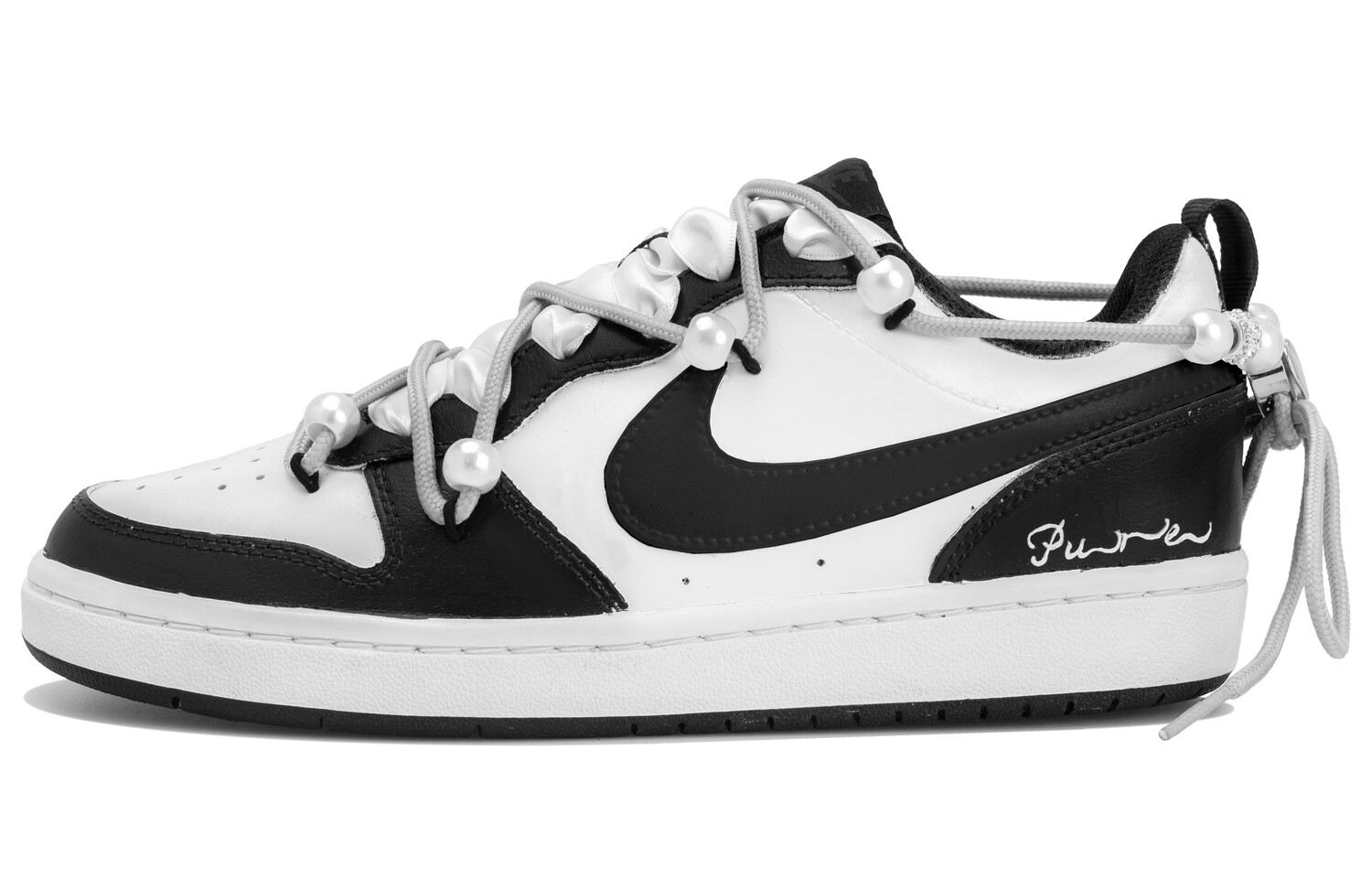 

Кроссовки Nike Court Borough 2 Skateboarding Shoes Women's Low-top Black/white, черный/белый