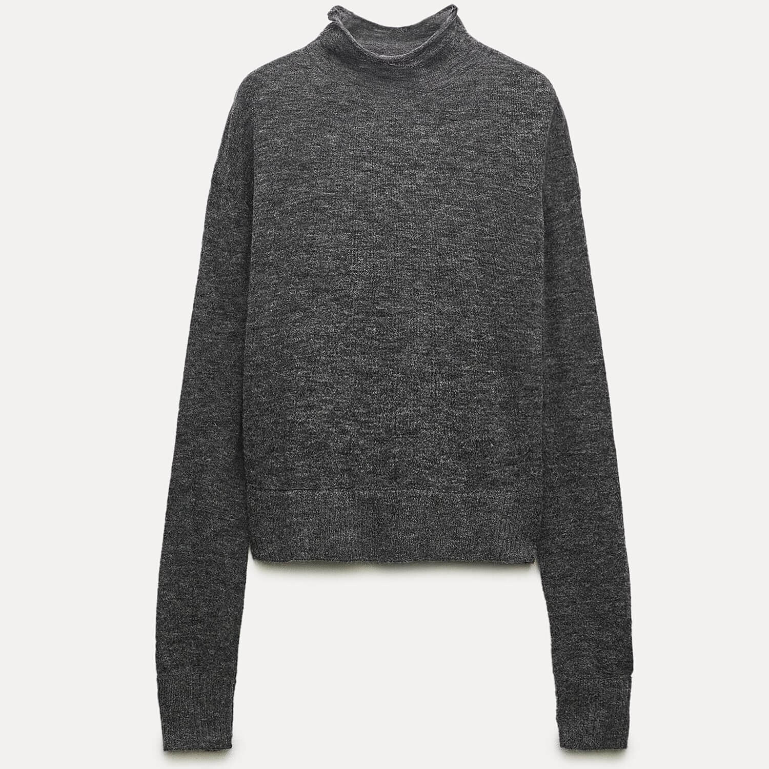 

Свитер Zara High Neck Knit, темно-серый