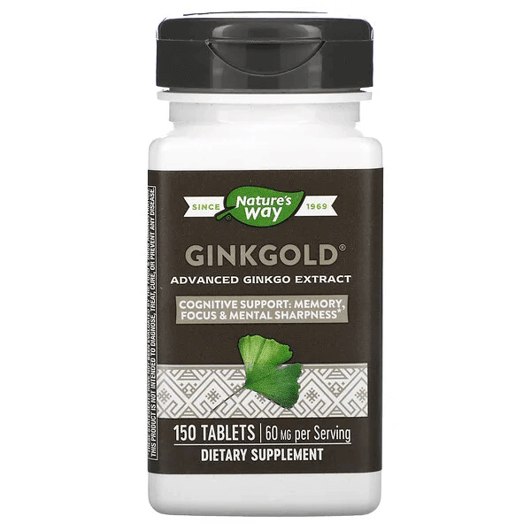 цена Ginkgold экстракт гинкго Nature's Way 60 мг, 150 таблеток