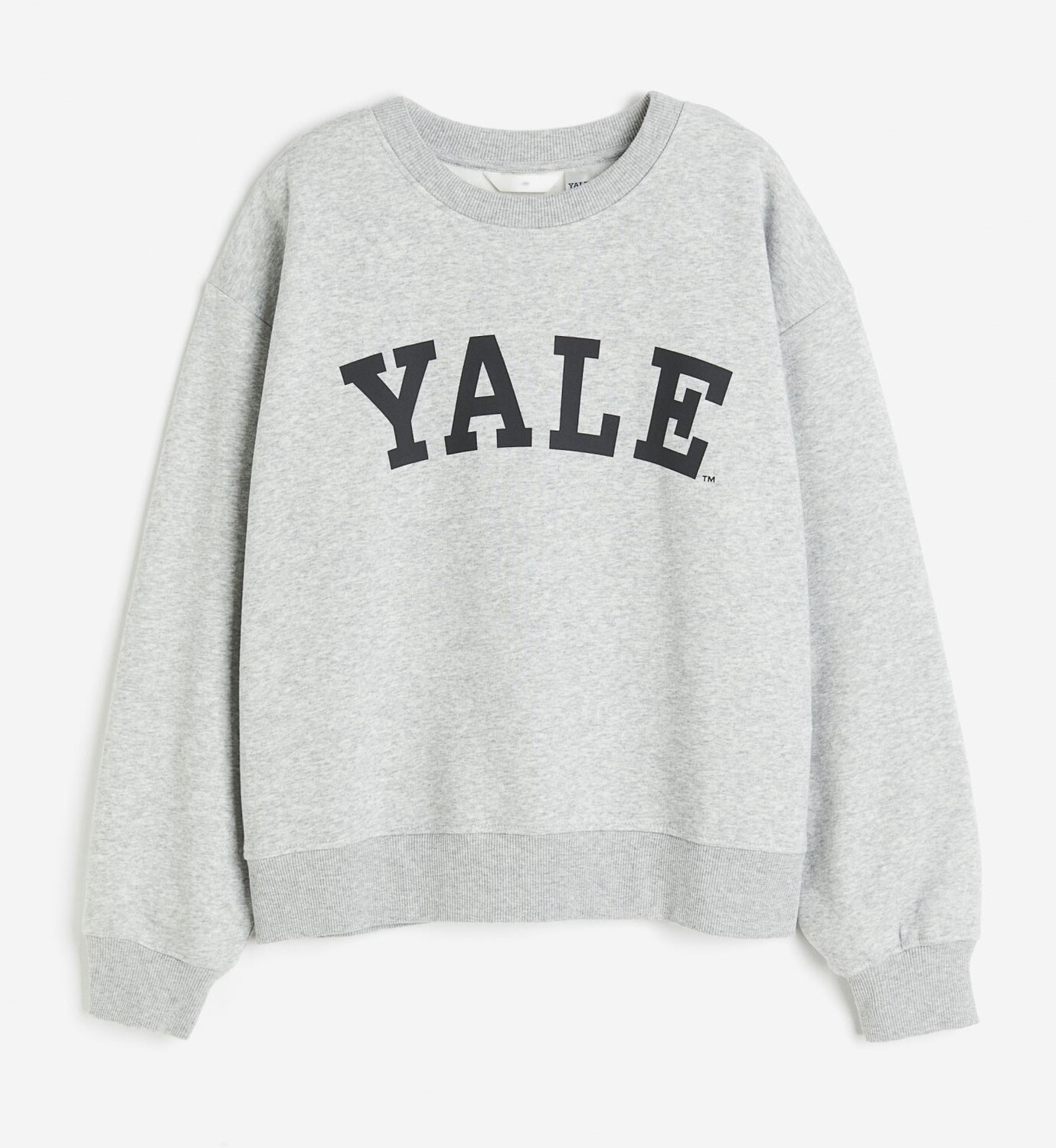 

Свитшот H&M Yale with Motif, светло-серый