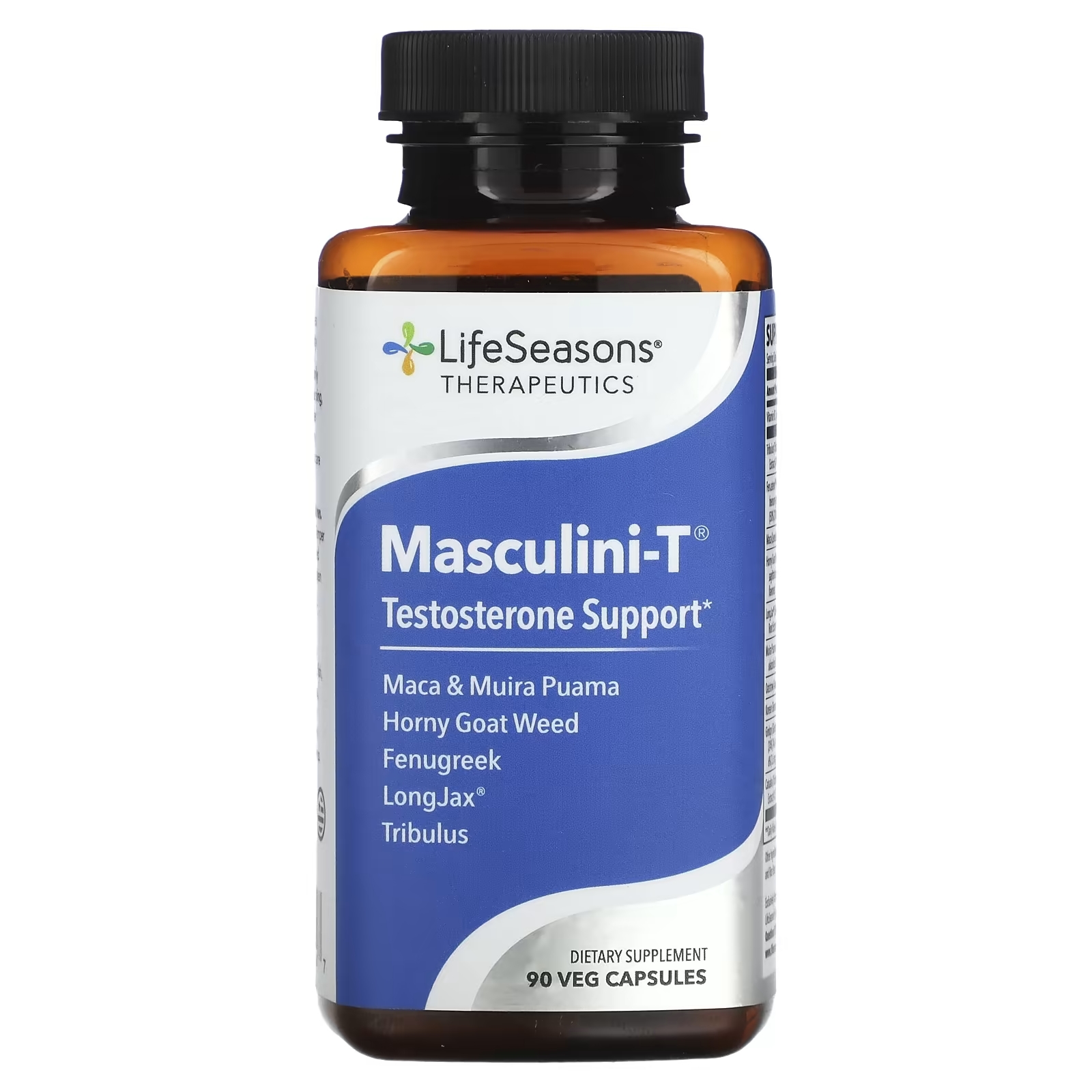Тестостероновая Поддержка LifeSeasons Masculini-T, 90 вегетарианских капсул тестостероновая поддержка lifeseasons masculini t 90 вегетарианских капсул