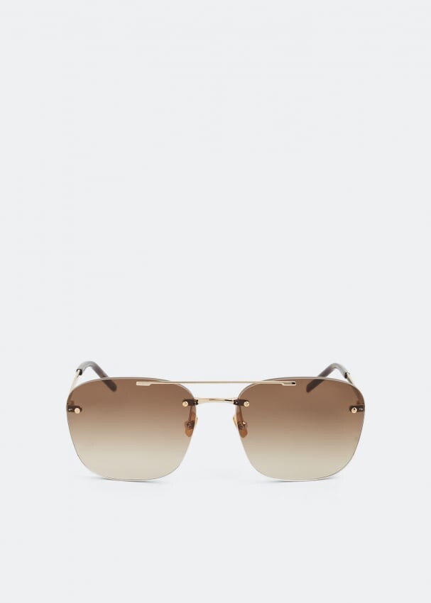 

Солнечные очки SAINT LAURENT SL 309 sunglasses, коричневый