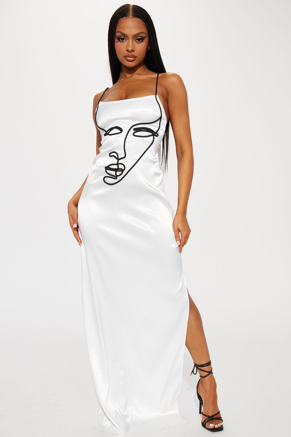 

Платье Fashion Nova D16592C, белый