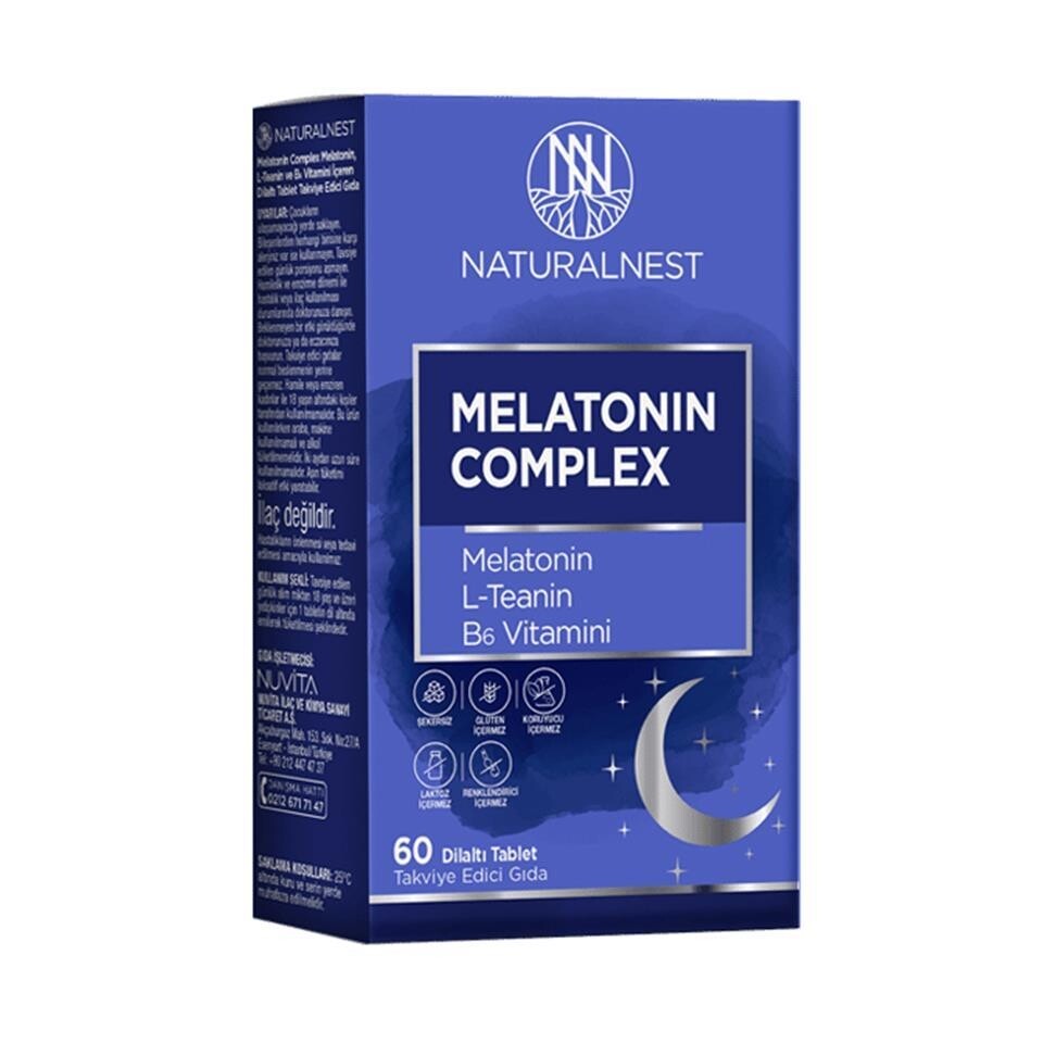 

Комплекс мелатонина NaturalNest 60 таблеток