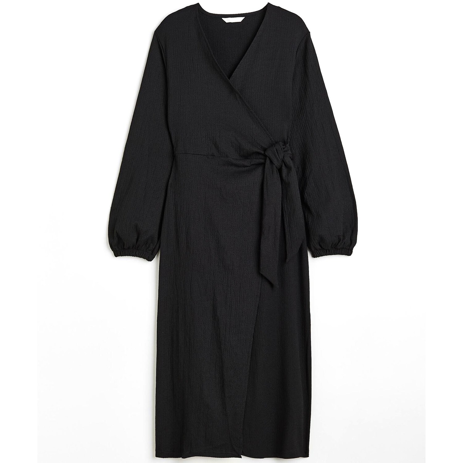

Платье H&M Balloon-sleeved Wrap, черный