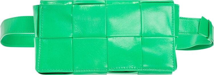

Сумка Bottega Veneta Belt Cassette Bag Parakeet/Silver, зеленый