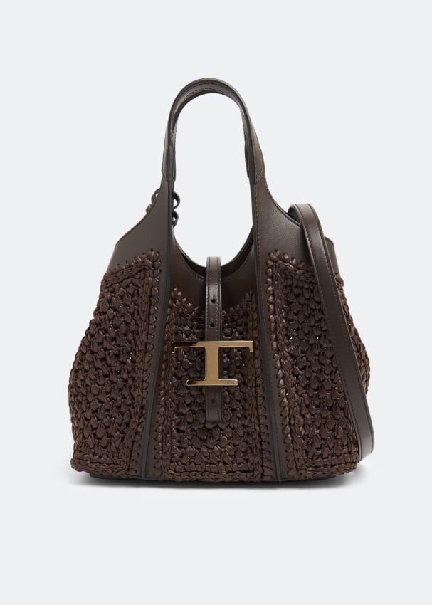 

Сумка-тоут TOD'S Timeless mini shopping bag, коричневый