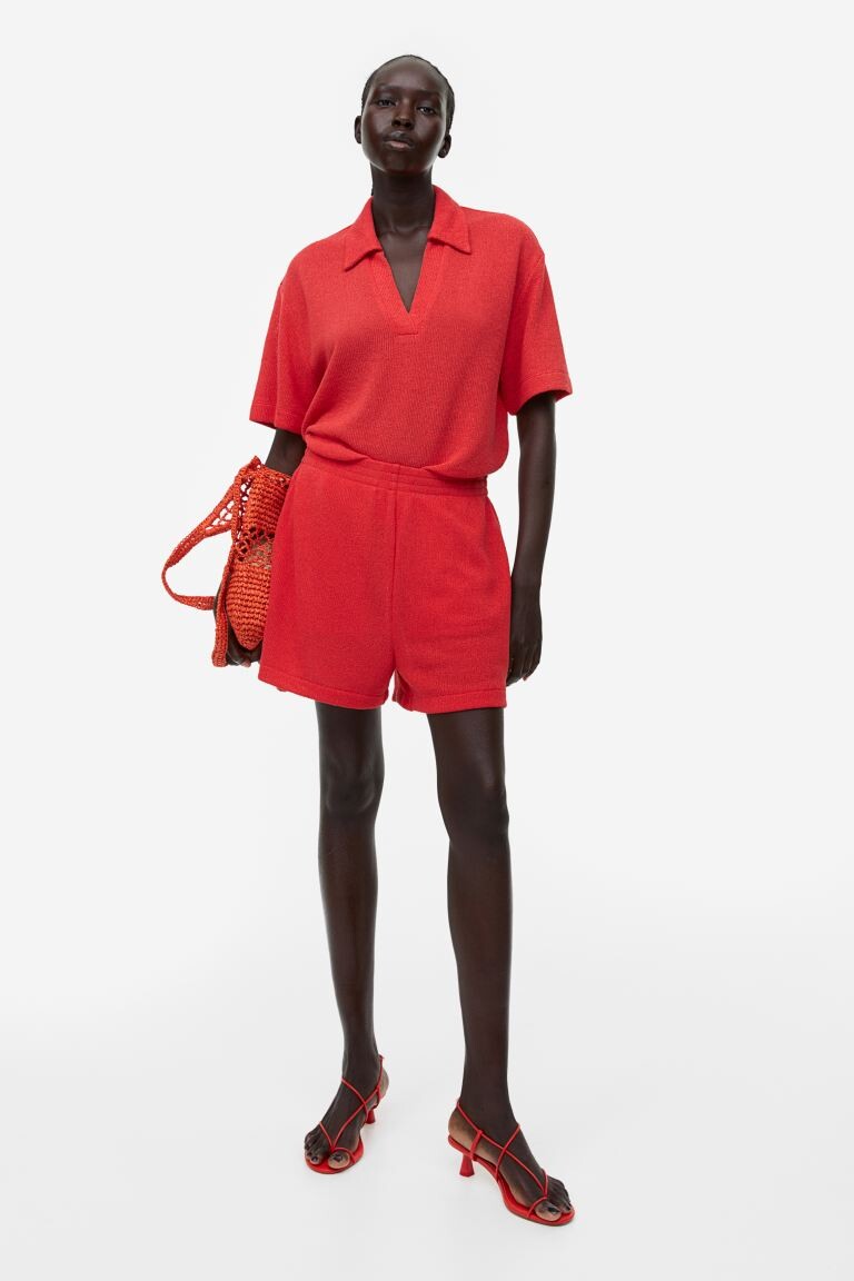 

Шорты из джерси H&M, красный