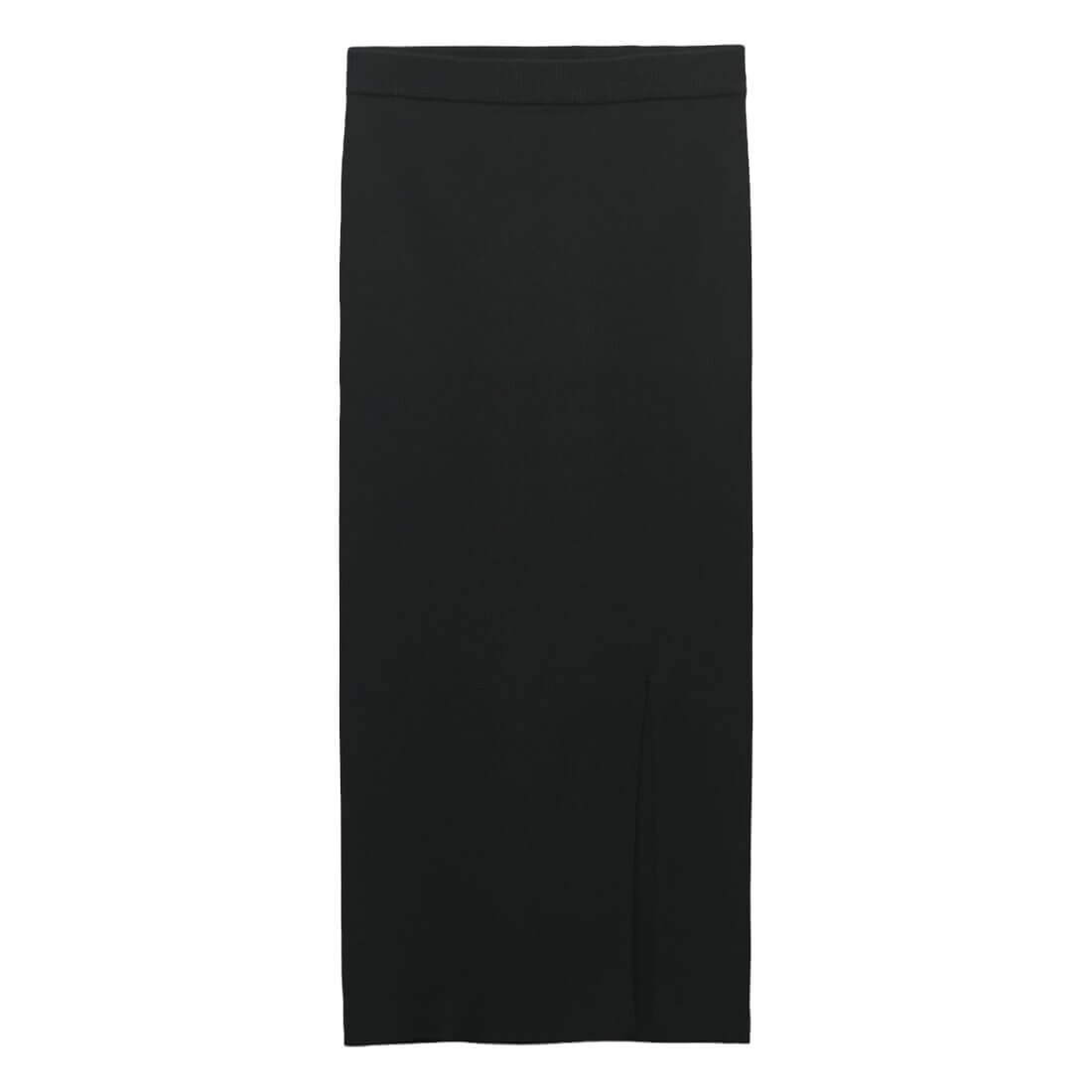 

Юбка Zara Ribbed Knit Midi, черный