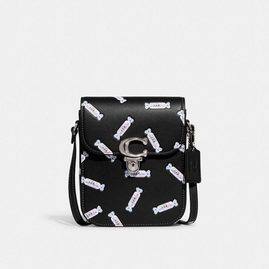 

Сумка Coach Outlet Candy Tall Studio Mini Crossbody, черный/мультиколор