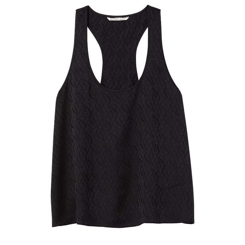 

Майка Victoria's Secret Satin Racerback, черный