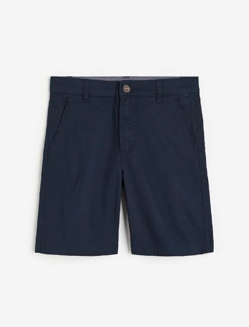 

Шорты-чинос H&M Cotton Chino, темно-синий