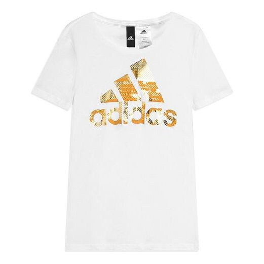 

Футболка Adidas Metallic Logo Training Short Sleeve White, Белый