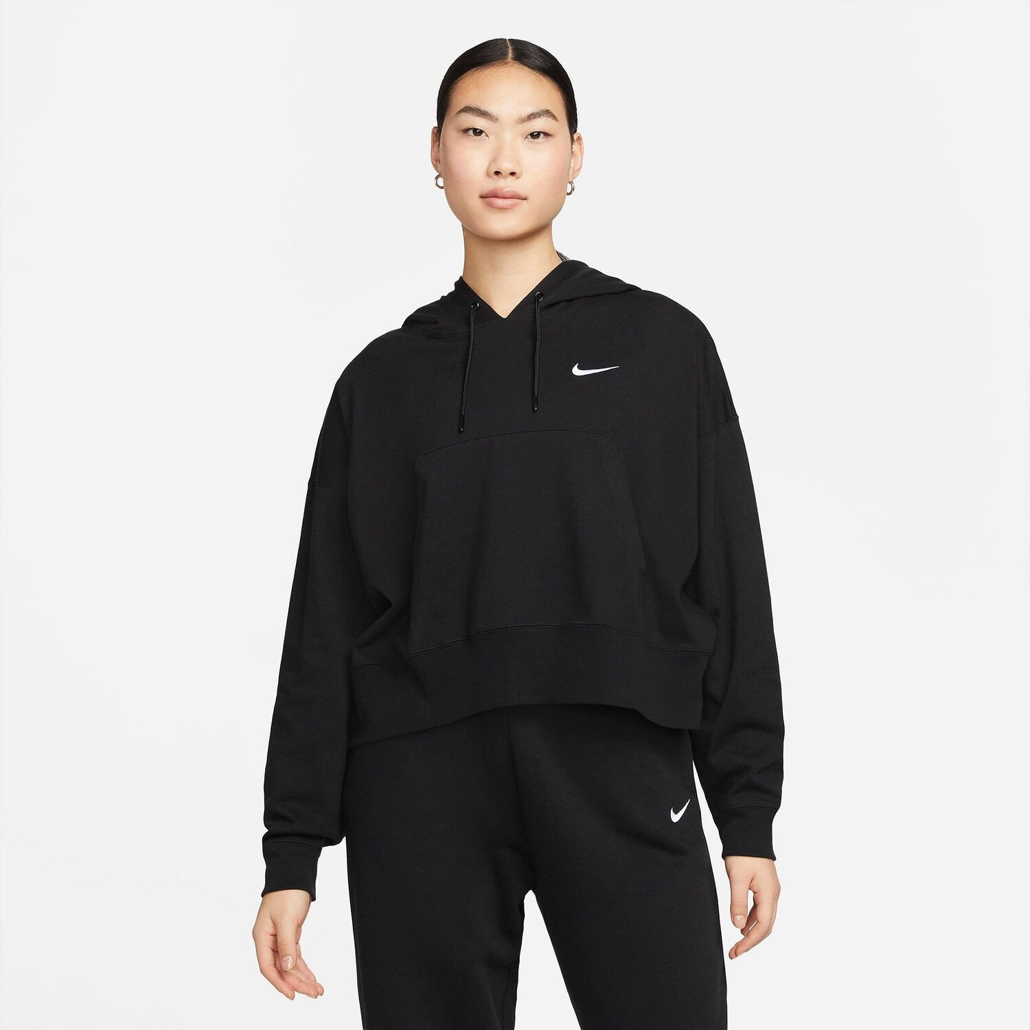 

Женская объемная флисовая худи Nike Sportswear Collection Essentials, черный