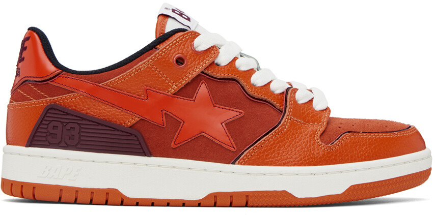 

Оранжевые кроссовки Sk8 Sta #2 BAPE, Оранжевый