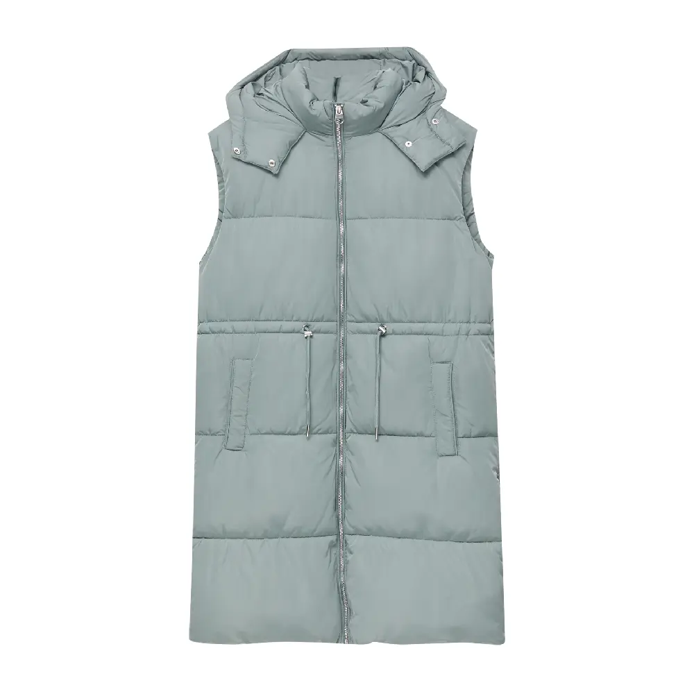 

Жилет утепленный Pull&Bear Long Puffer, хаки