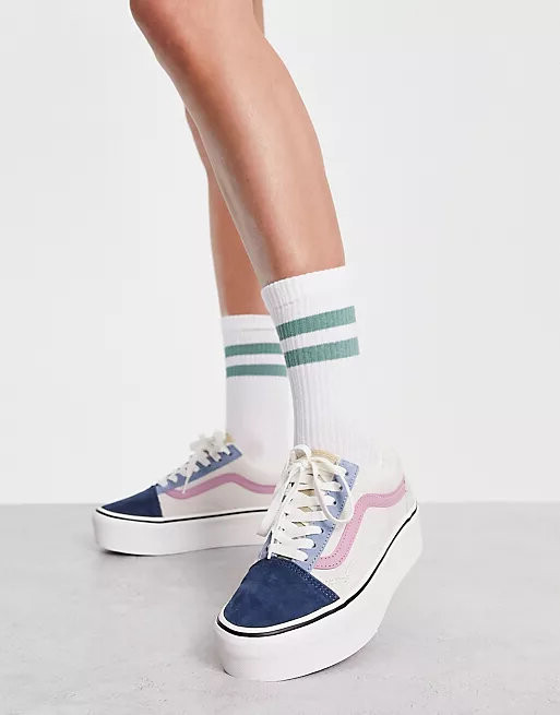 

Кроссовки на высокой подошве Vans Old Skool Stackform, мультиколор