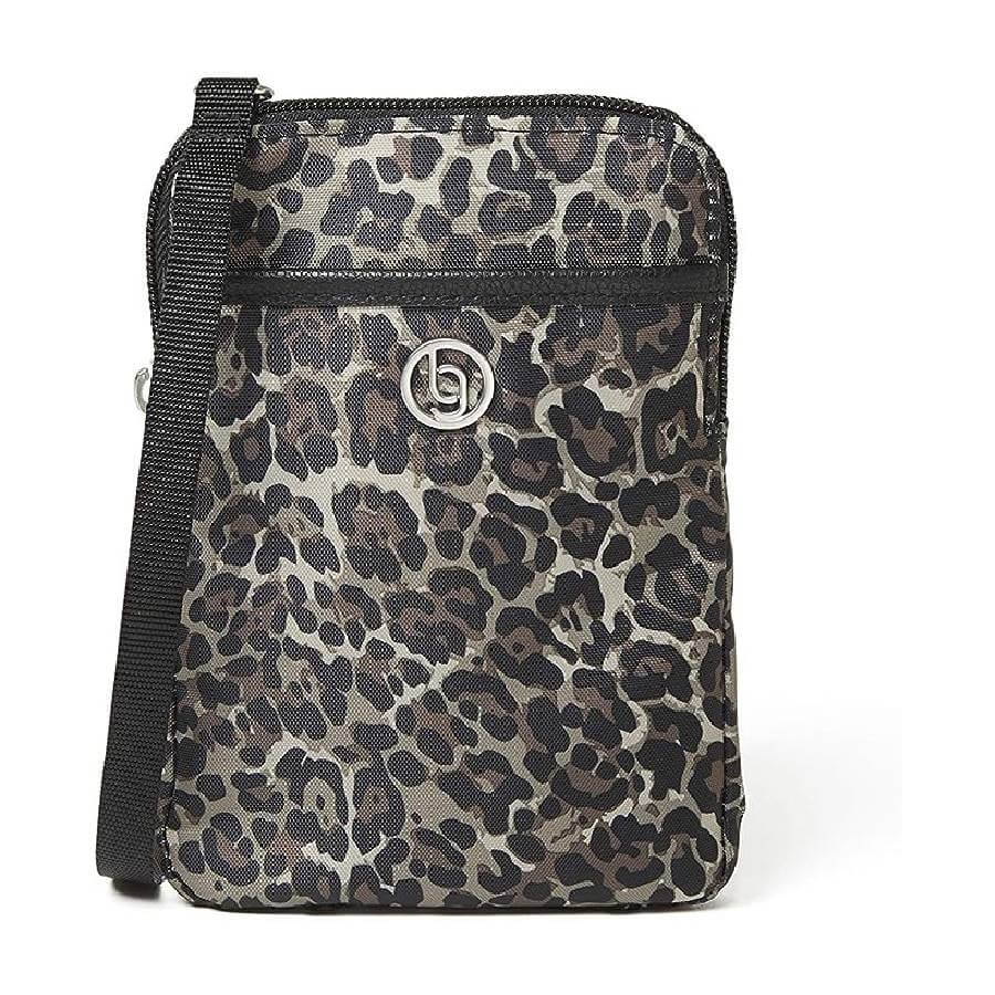 Сумка Baggallini Arlington Mini, коричневый/серый/черный мужской портфель для хранения удостоверений сумка для багажа портфель для паспорта кредитных карт кошелек сумка уличный важный органай