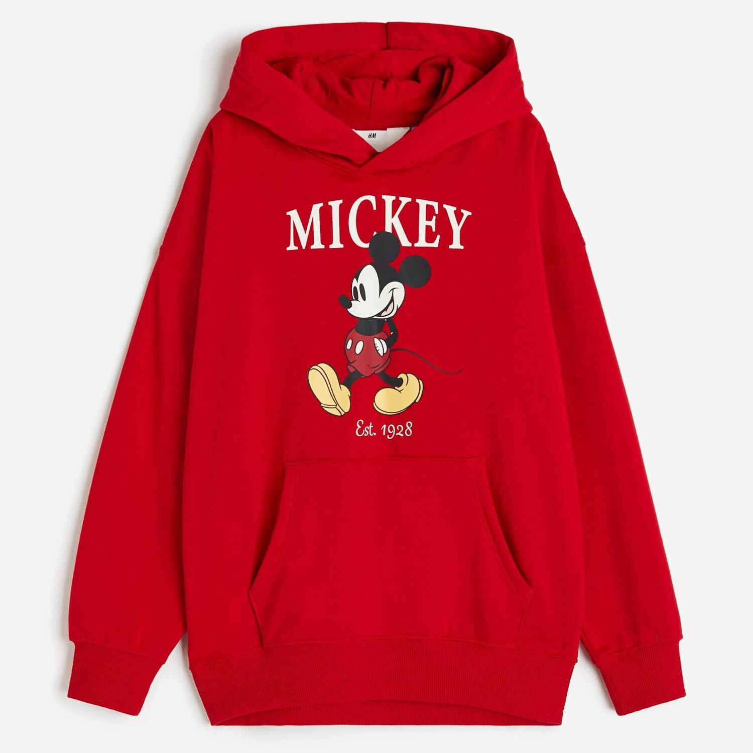 

Худи H&M Disney Mickey Mouse Oversized Printed, красный