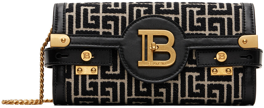 

Черная и кремовая сумка B-Buzz 23 Balmain