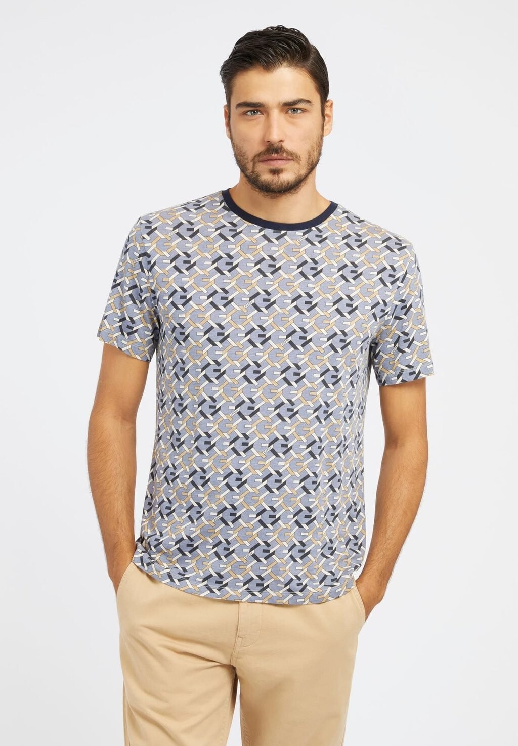 

Футболка с принтом Allover-Logo Guess, цвет mehrfarbig grundton blau