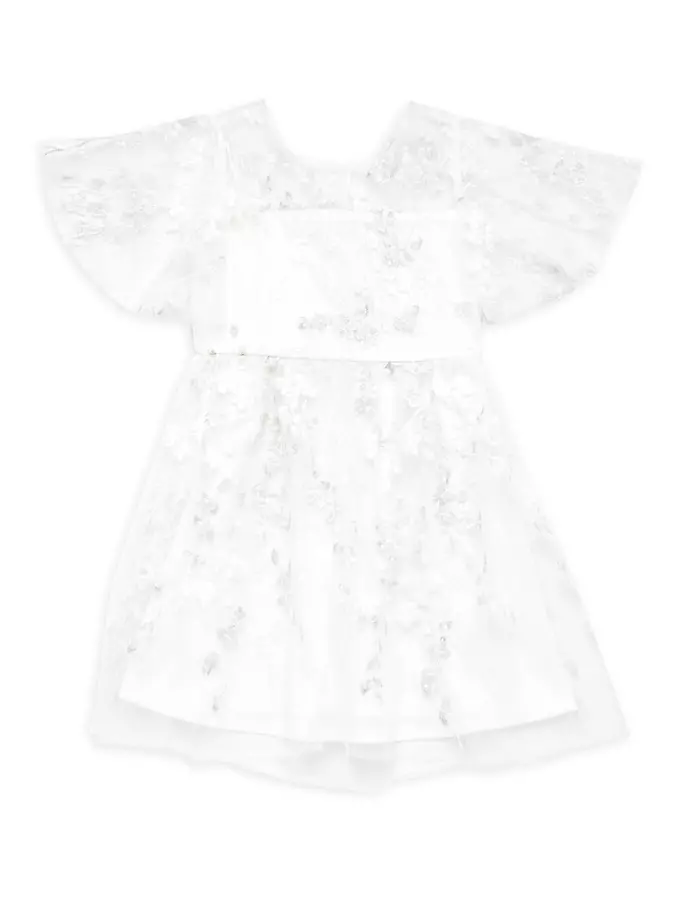 Платье «Флоренция» для маленьких девочек и девочек Marchesa Notte Mini, слоновая кость