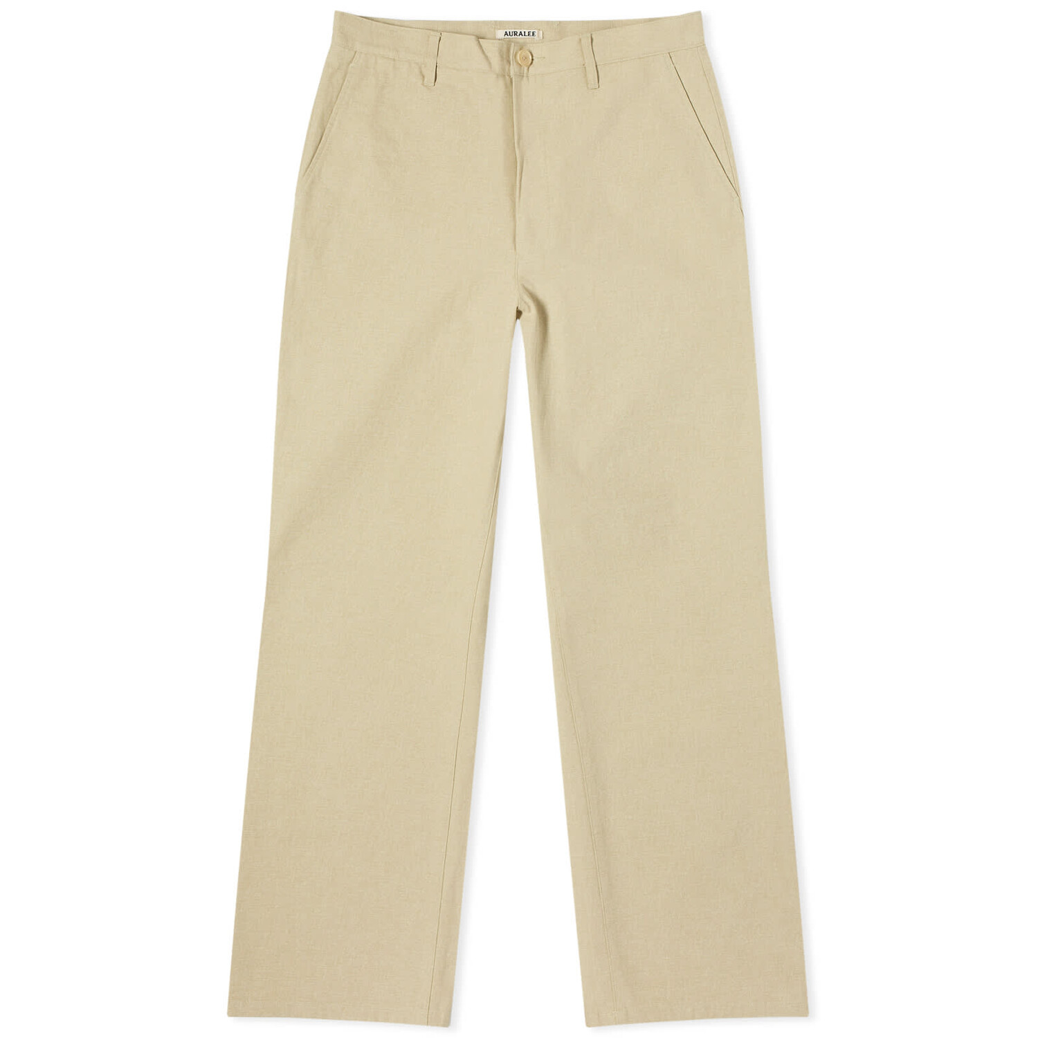 

Брюки Auralee Hard Twist Canvas Trousers, цвет Khaki Beige