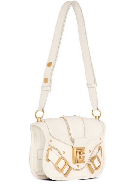 

Сумка Blaze из зерненой кожи Balmain, бежевый